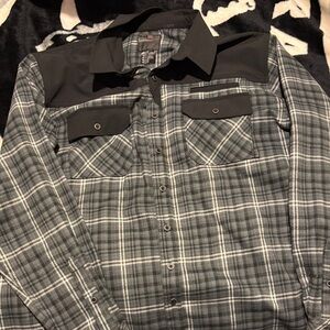 5.11 Tactical Black and Gray Checkered Shirt
